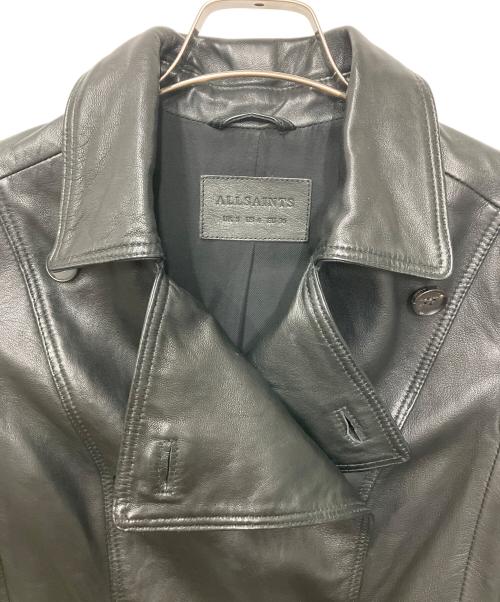 ALL SAINTS（オールセインツ）ALL SAINTS (オールセインツ) レザージャケット ブラック サイズ:UK3の古着・服飾アイテム