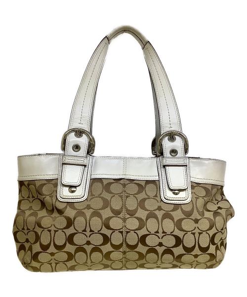 COACH（コーチ）COACH (コーチ) トートバッグ ベージュの古着・服飾アイテム