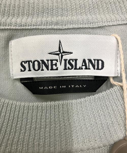 STONE ISLAND（ストーンアイランド）STONE ISLAND (ストーンアイランド) 薄手ニット ブルー サイズ:XXLの古着・服飾アイテム