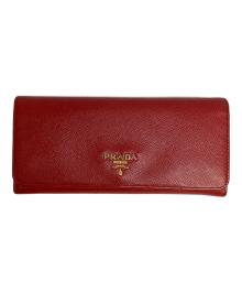 PRADA（プラダ）の古着「長財布」｜レッド