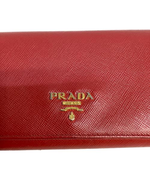 PRADA（プラダ）PRADA (プラダ) 長財布 レッドの古着・服飾アイテム