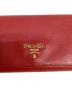 中古・古着 PRADA (プラダ) 長財布 レッド：12000円