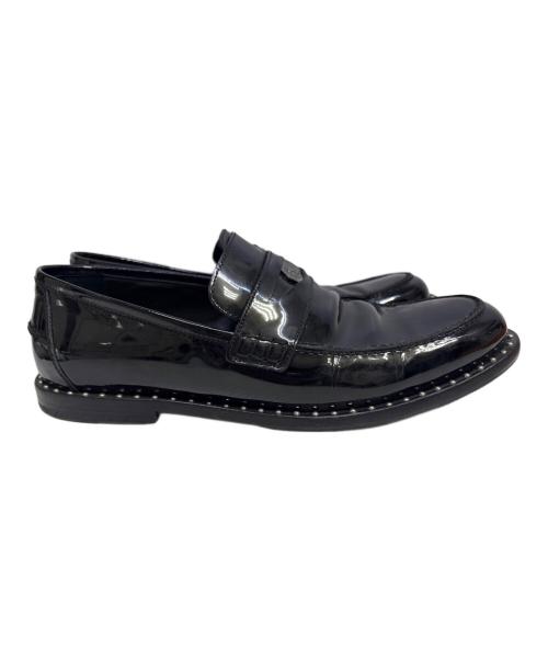JIMMY CHOO（ジミーチュウ）JIMMY CHOO (ジミーチュウ) コインローファー ブラック サイズ:26の古着・服飾アイテム