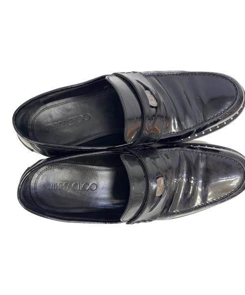 JIMMY CHOO（ジミーチュウ）JIMMY CHOO (ジミーチュウ) コインローファー ブラック サイズ:26の古着・服飾アイテム