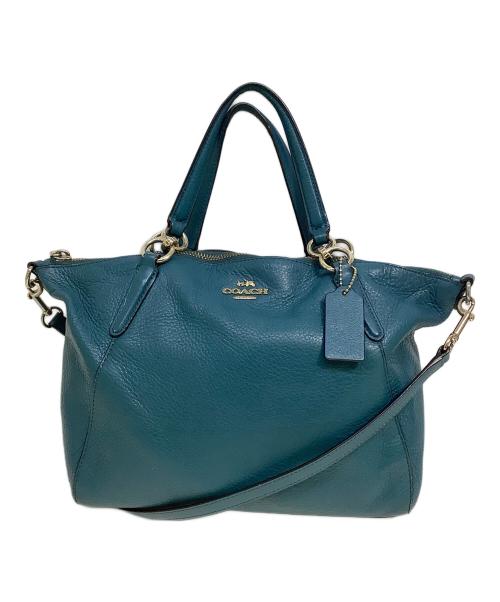 COACH（コーチ）COACH (コーチ) 2WAYバッグ ブルーの古着・服飾アイテム
