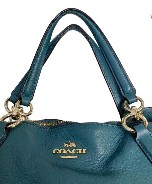 COACH（コーチ）COACH (コーチ) 2WAYバッグ ブルーの古着・服飾アイテム