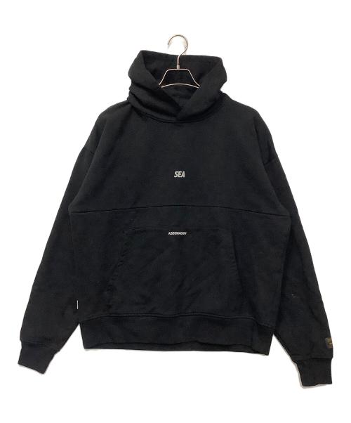 SEA（シー）SEA (シー) プルオーバーパーカー ブラック サイズ:Lの古着・服飾アイテム