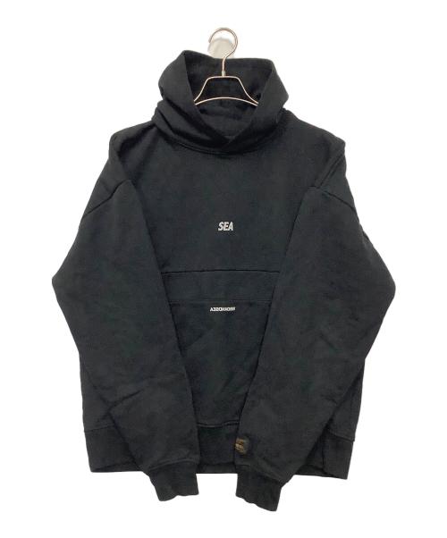 SEA（シー）SEA (シー) プルオーバーパーカー ブラック サイズ:Lの古着・服飾アイテム
