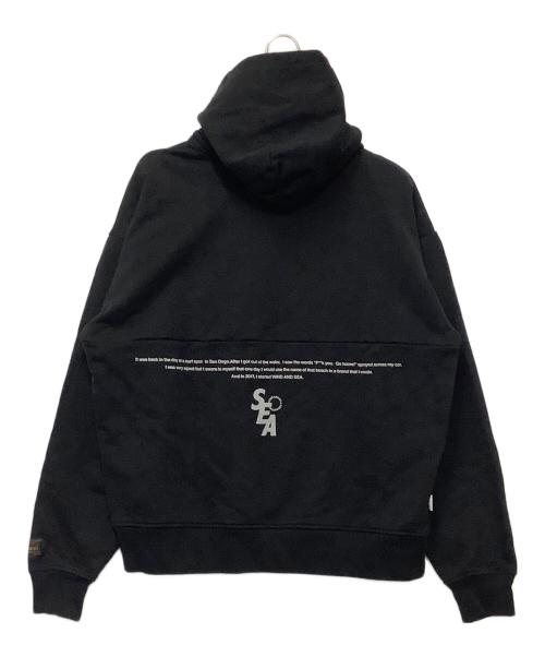 SEA（シー）SEA (シー) プルオーバーパーカー ブラック サイズ:Lの古着・服飾アイテム