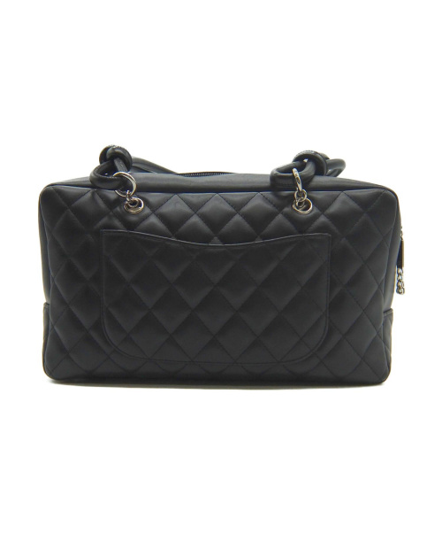 CHANEL（シャネル）CHANEL (シャネル) ボーリングバッグ ブラック カンボン A25171  レザー 8999433の古着・服飾アイテム