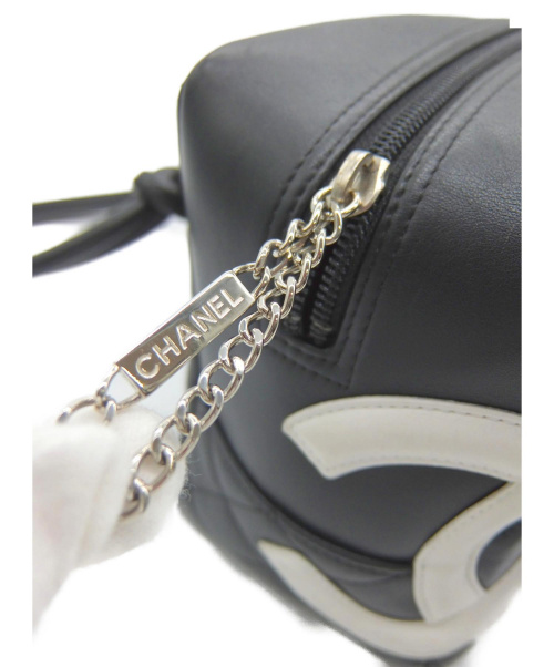 CHANEL（シャネル）CHANEL (シャネル) ボーリングバッグ ブラック カンボン A25171  レザー 8999433の古着・服飾アイテム