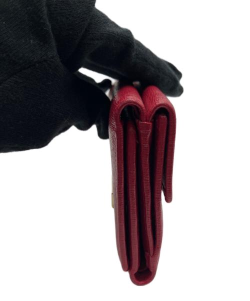 FURLA（フルラ）FURLA (フルラ) 3つ折り財布 レッドの古着・服飾アイテム