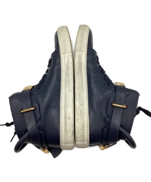 BUSCEMI（ブシェミ）BUSCEMI (ブシェミ) レザーハイカットスニーカー ネイビー サイズ:41の古着・服飾アイテム