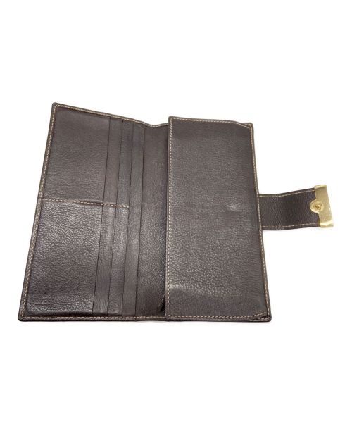 GUCCI（グッチ）GUCCI (グッチ) 2つ折り財布 ベージュ×ブラウン サイズ:-の古着・服飾アイテム