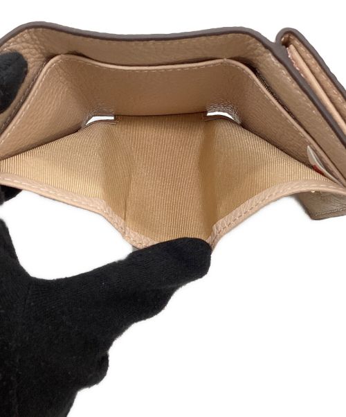 COCOCELUX GOLD（ココセリュックスゴールド）COCOCELUX GOLD (ココセリュックスゴールド) ミニウォレット ベージュの古着・服飾アイテム