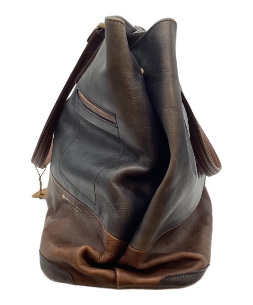 master-piece（マスターピース）master-piece (マスターピース) トートバッグ ブラック×ブラウンの古着・服飾アイテム