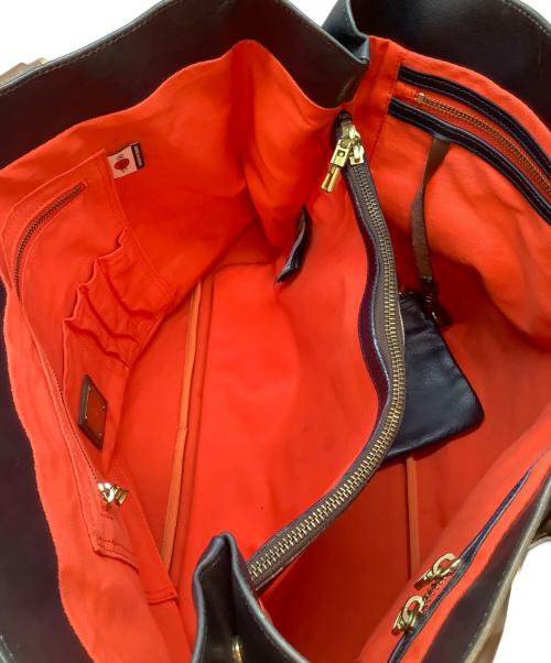 master-piece（マスターピース）master-piece (マスターピース) トートバッグ ブラック×ブラウンの古着・服飾アイテム