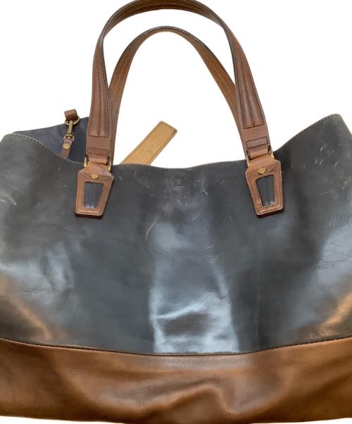 master-piece（マスターピース）master-piece (マスターピース) トートバッグ ブラック×ブラウンの古着・服飾アイテム