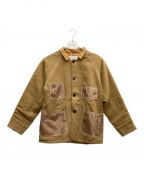 AOZORA BLUE HEAVENアオゾラブルーヘブン）の古着「カバーオール」｜ベージュ×ブラウン