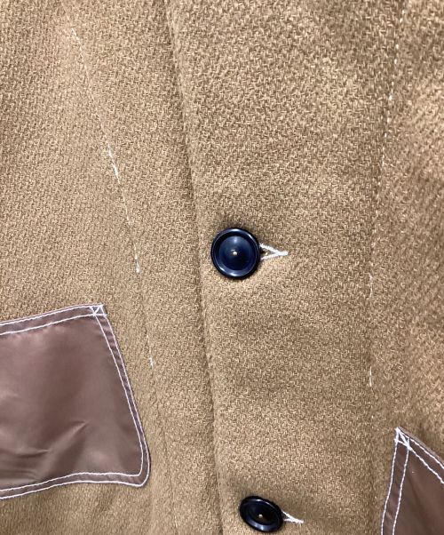 AOZORA BLUE HEAVEN（アオゾラブルーヘブン）AOZORA BLUE HEAVEN (アオゾラブルーヘブン) カバーオール ベージュ×ブラウン サイズ:4 未使用品の古着・服飾アイテム