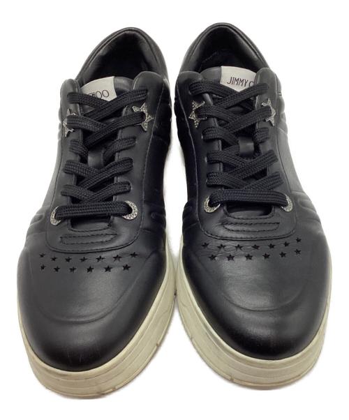 JIMMY CHOO（ジミーチュウ）JIMMY CHOO (ジミーチュウ) スニーカー ブラック×ホワイト サイズ:38の古着・服飾アイテム