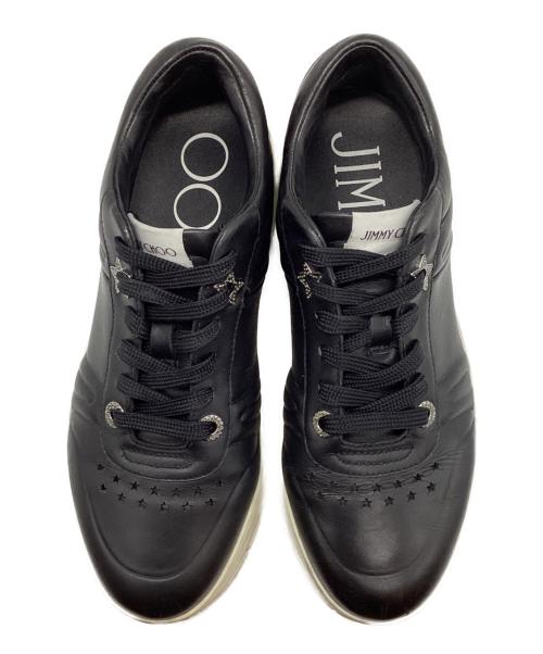 JIMMY CHOO（ジミーチュウ）JIMMY CHOO (ジミーチュウ) スニーカー ブラック×ホワイト サイズ:38の古着・服飾アイテム