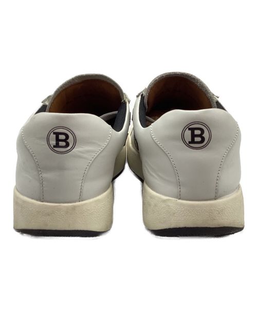 BALLY（バリー）BALLY (バリー) レザースニーカー ホワイト×ブラック サイズ:EU8eの古着・服飾アイテム
