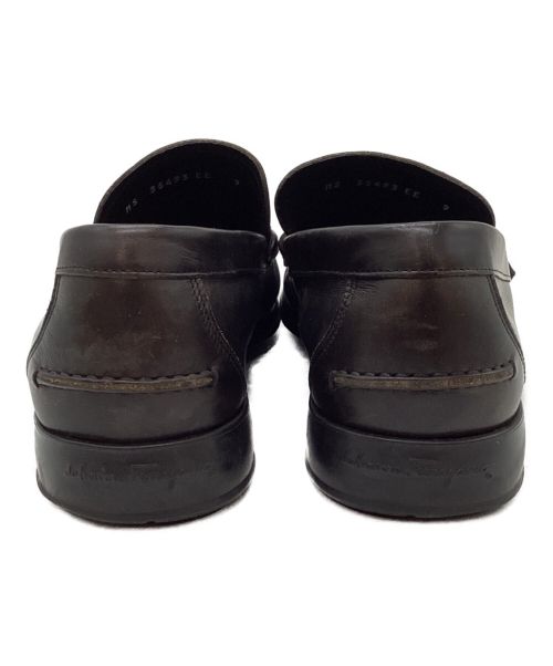 Salvatore Ferragamo（サルヴァトーレ フェラガモ）Salvatore Ferragamo (サルヴァトーレ フェラガモ) レザースリッポン ブラック サイズ:9の古着・服飾アイテム