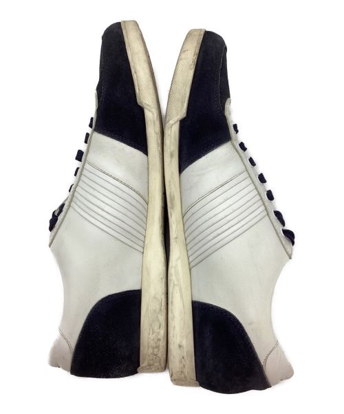 Ferragamo（フェラガモ）Ferragamo (フェラガモ) レザースニーカー ネイビー×ホワイト サイズ:9の古着・服飾アイテム