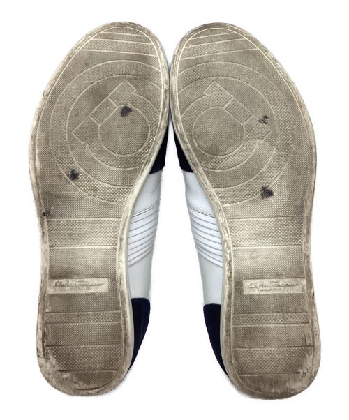 Ferragamo（フェラガモ）Ferragamo (フェラガモ) レザースニーカー ネイビー×ホワイト サイズ:9の古着・服飾アイテム