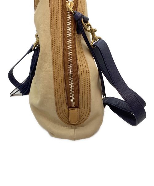 VIOLAd'ORO（ヴィオラドーロ）VIOLAd'ORO (ヴィオラドーロ) ハンドバッグ ベージュの古着・服飾アイテム