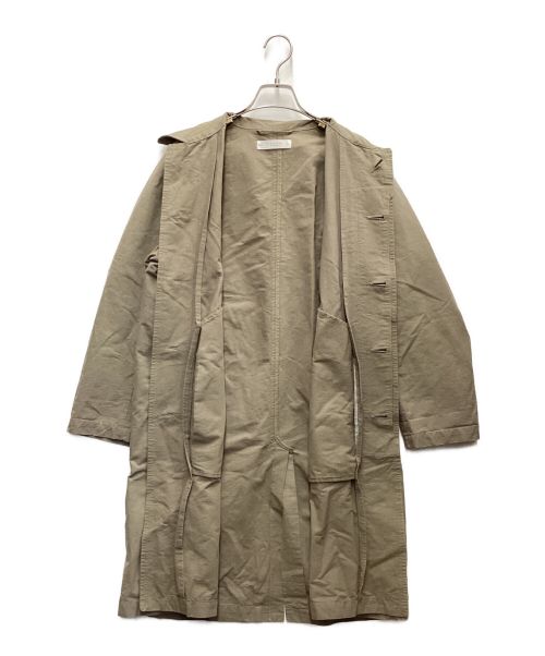 SETTO（セット）SETTO (セット) 和紙ステンカラーコート カーキ サイズ:Sの古着・服飾アイテム