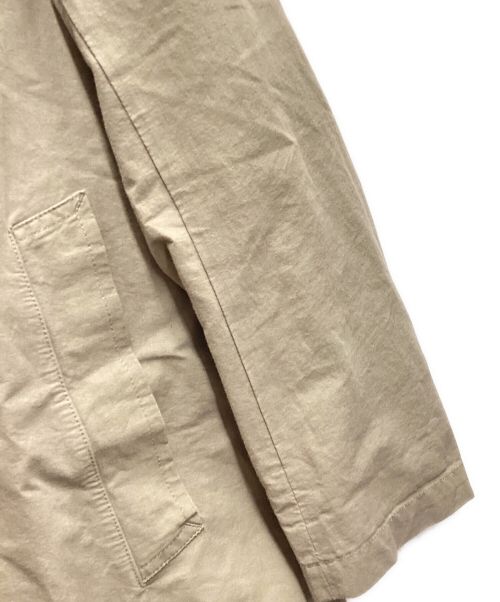 SETTO（セット）SETTO (セット) 和紙ステンカラーコート カーキ サイズ:Sの古着・服飾アイテム