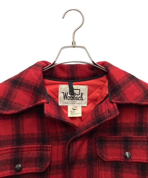 WOOLRICH（ウールリッチ）WOOLRICH (ウールリッチ) マッキーノジャケット レッド×ブラック サイズ:34の古着・服飾アイテム