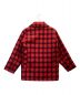 WOOLRICH (ウールリッチ) マッキーノジャケット レッド×ブラック サイズ:34：8000円