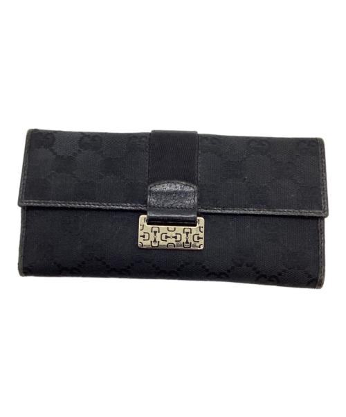 GUCCI（グッチ）GUCCI (グッチ) 長財布 ブラックの古着・服飾アイテム