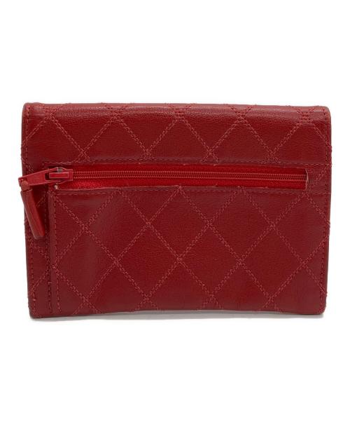 CHANEL（シャネル）CHANEL (シャネル) 2つ折り財布 レッドの古着・服飾アイテム