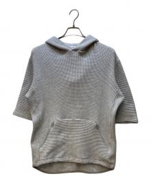 nanamica（ナナミカ）の古着「ワッフルニットパーカー」｜グレー