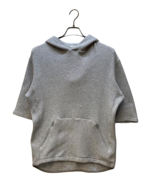 nanamica（ナナミカ）nanamica (ナナミカ) ワッフルニットパーカー グレー サイズ:Sの古着・服飾アイテム