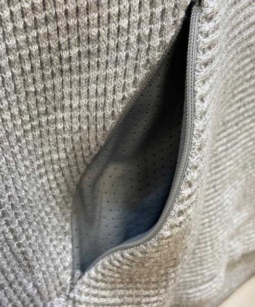 nanamica（ナナミカ）nanamica (ナナミカ) ワッフルニットパーカー グレー サイズ:Sの古着・服飾アイテム