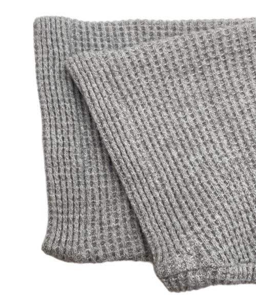 nanamica（ナナミカ）nanamica (ナナミカ) ワッフルニットパーカー グレー サイズ:Sの古着・服飾アイテム