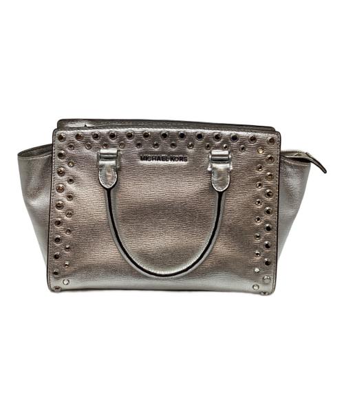MICHAEL KORS（マイケル・コース）MICHAEL KORS (マイケルコース) 2WAYショルダーバッグ シルバーの古着・服飾アイテム
