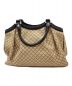 GUCCI (グッチ) ハンドバッグ ベージュ×ブラック：55000円