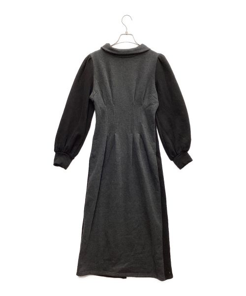 HER LIP TO（ハーリップトゥ）HER LIP TO (ハーリップトゥ) スウェットワンピース ブラック×グレー サイズ:Freeの古着・服飾アイテム