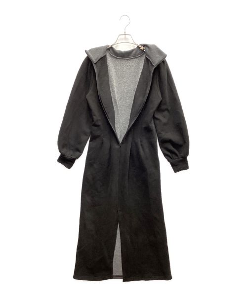 HER LIP TO（ハーリップトゥ）HER LIP TO (ハーリップトゥ) スウェットワンピース ブラック×グレー サイズ:Freeの古着・服飾アイテム