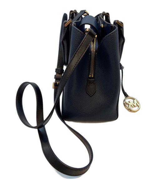MICHAEL KORS（マイケル・コース）MICHAEL KORS (マイケルコース) 2WAYバッグ ネイビー×ブラックの古着・服飾アイテム