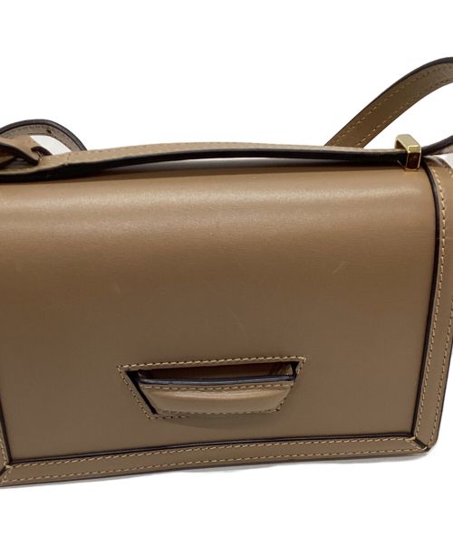LOEWE（ロエベ）LOEWE (ロエベ) レザーショルダーバッグ ライトブラウンの古着・服飾アイテム