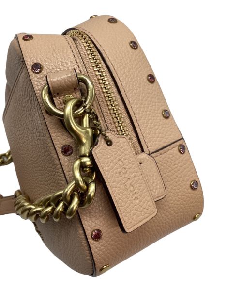 COACH（コーチ）COACH (コーチ) ショルダーバッグ ピンクベージュの古着・服飾アイテム