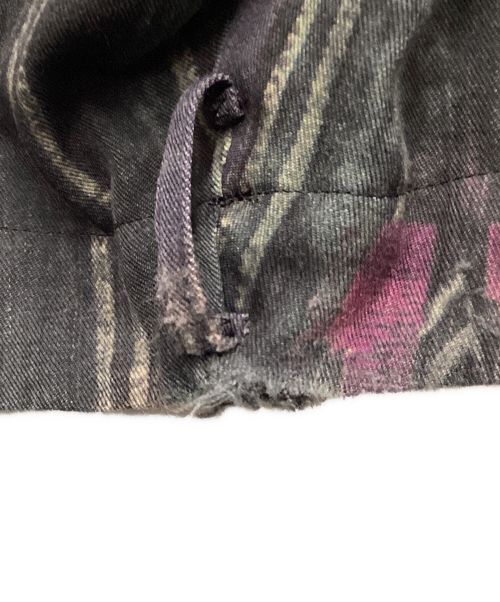 Yohji Yamamoto pour homme（ヨウジヤマモト プールオム）Yohji Yamamoto pour homme (ヨウジヤマモト プールオム) ドレープパンツ ブラック×パープル サイズ:1の古着・服飾アイテム