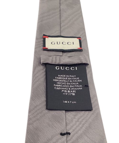 GUCCI（グッチ）GUCCI (グッチ) ネクタイ グレー サイズ:-の古着・服飾アイテム